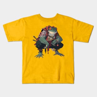 samurai frog Kids T-Shirt